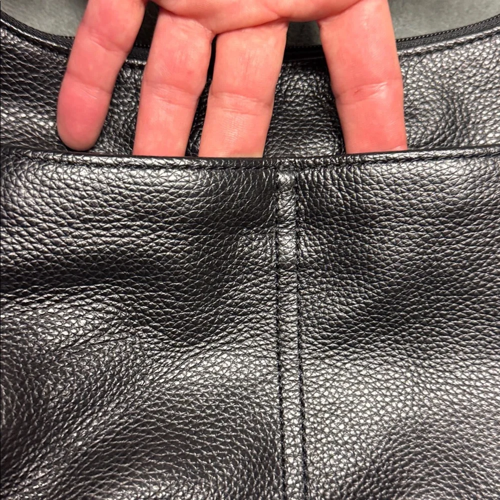 Brighton Black Leather Boho Purse, Great Condition, Crossbody, Shoulder, Wallet